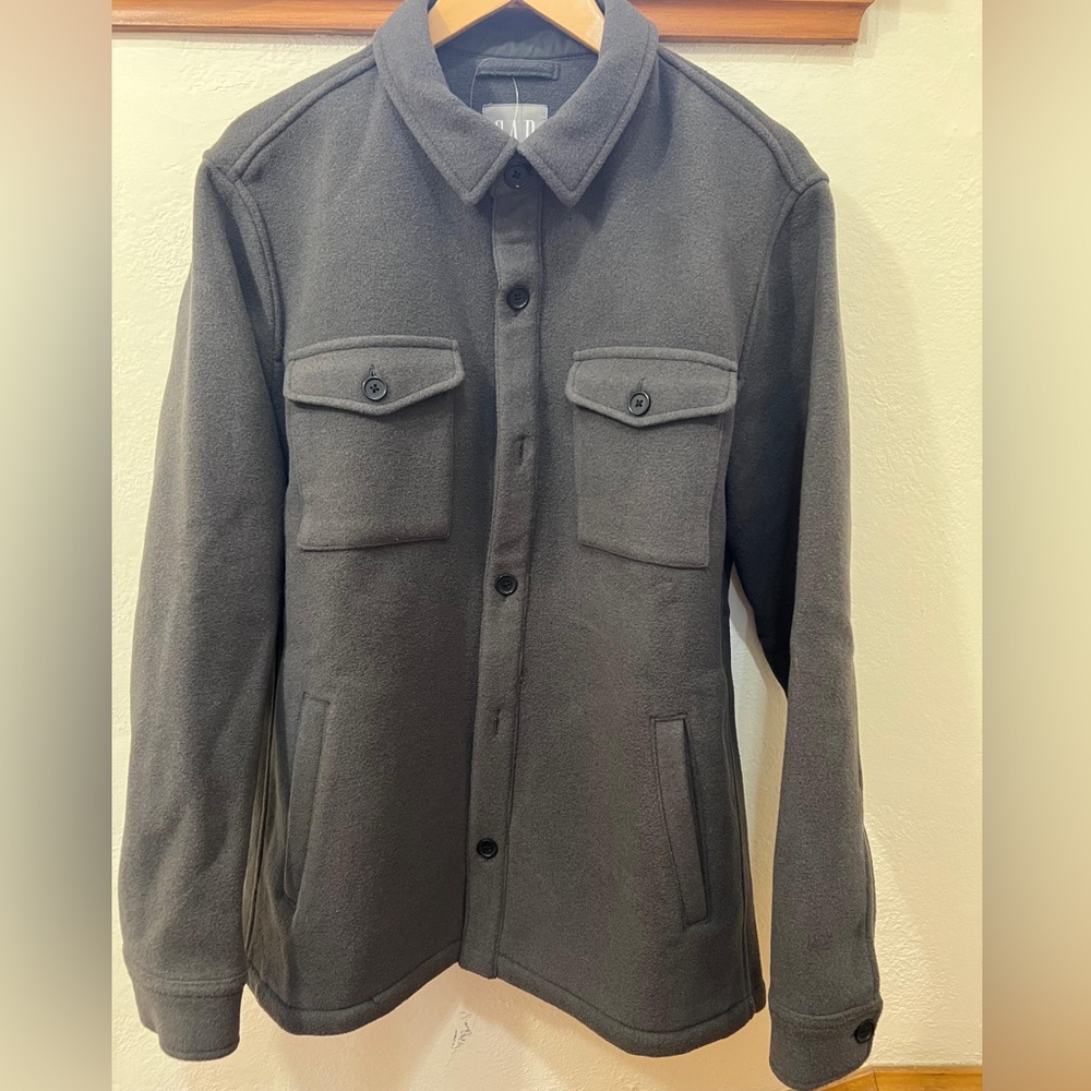 GAP Men's Charcoal Shirt Jacket